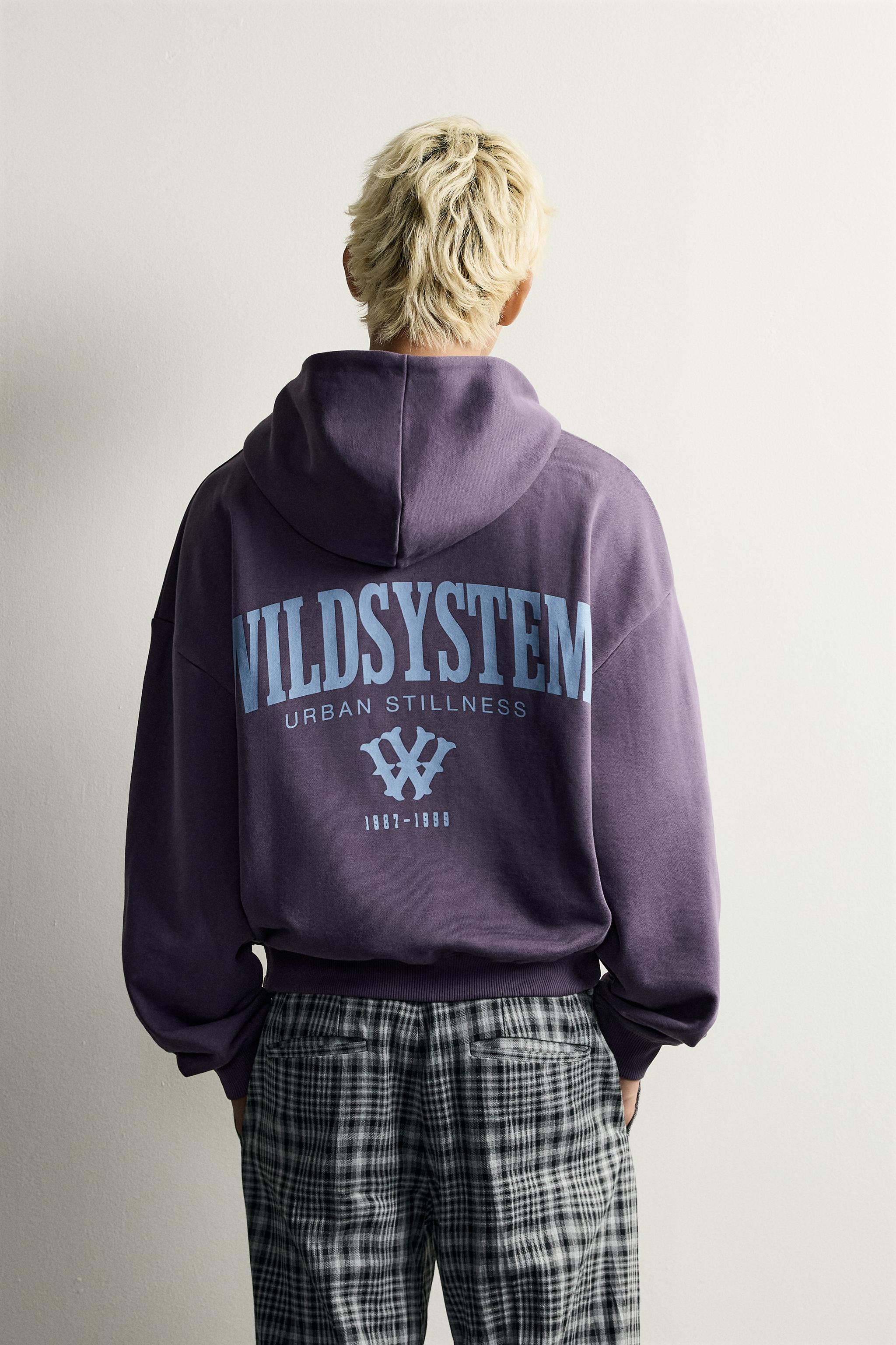 PRINTED ZIP-UP HOODIE