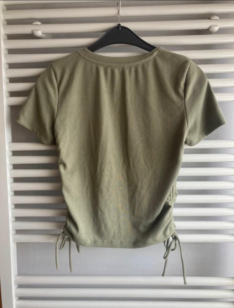 RIBBED TOP WITH GATHERED DETAIL - Image 2