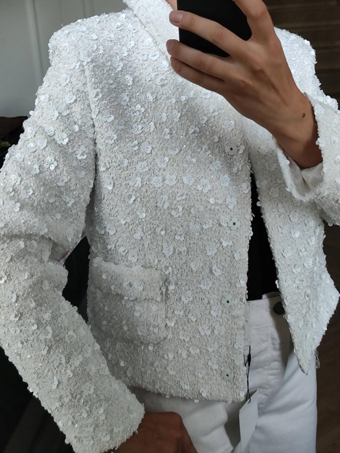 ZW COLLECTION SHORT SEQUIN JACKET - Image 3