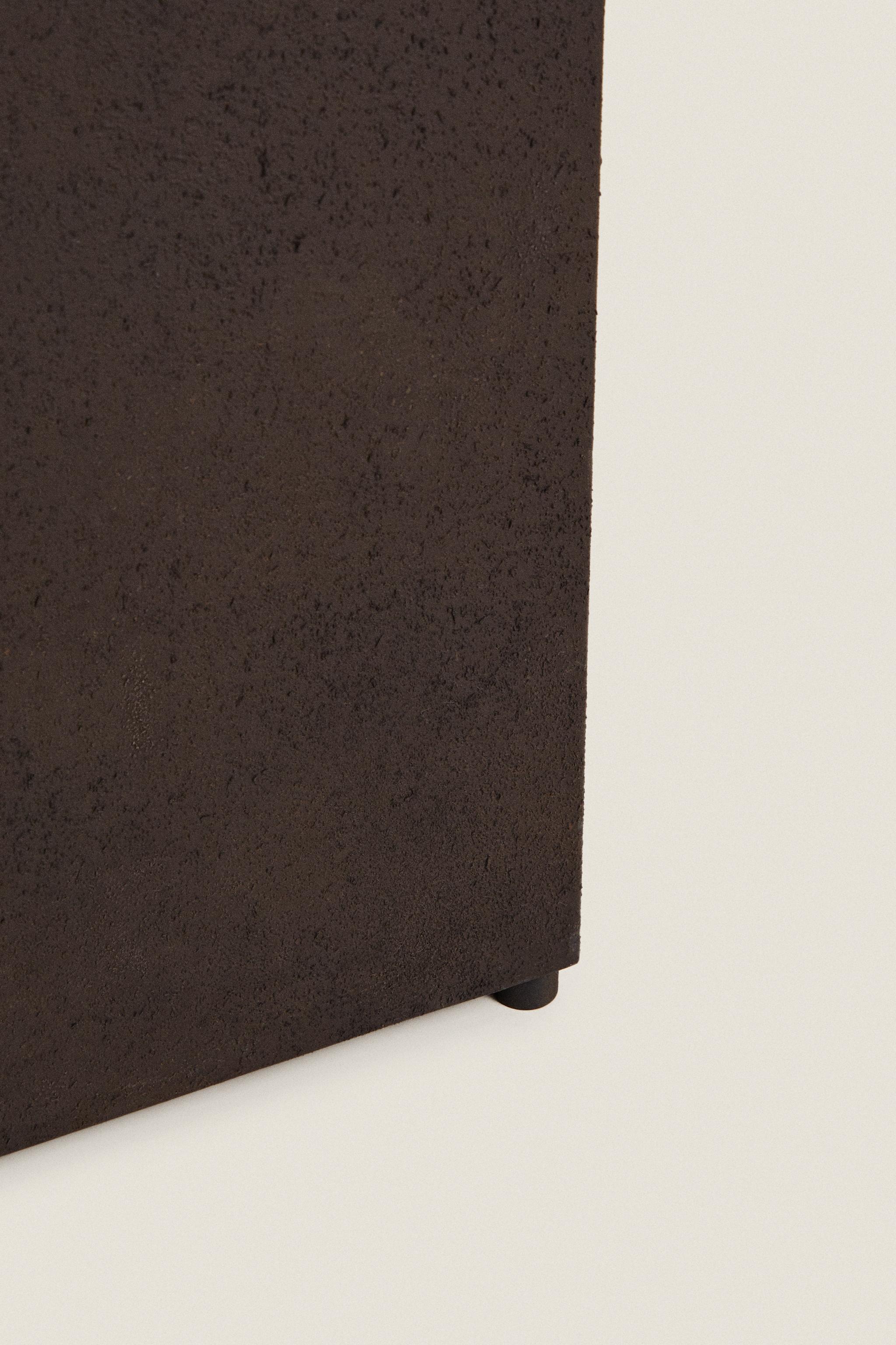 値下展示品 ザラホーム スクエアメタルベース サイドテーブル ブラック 鉄製 値下展示品 ザラホーム スクエアメタルベース サイドテーブル