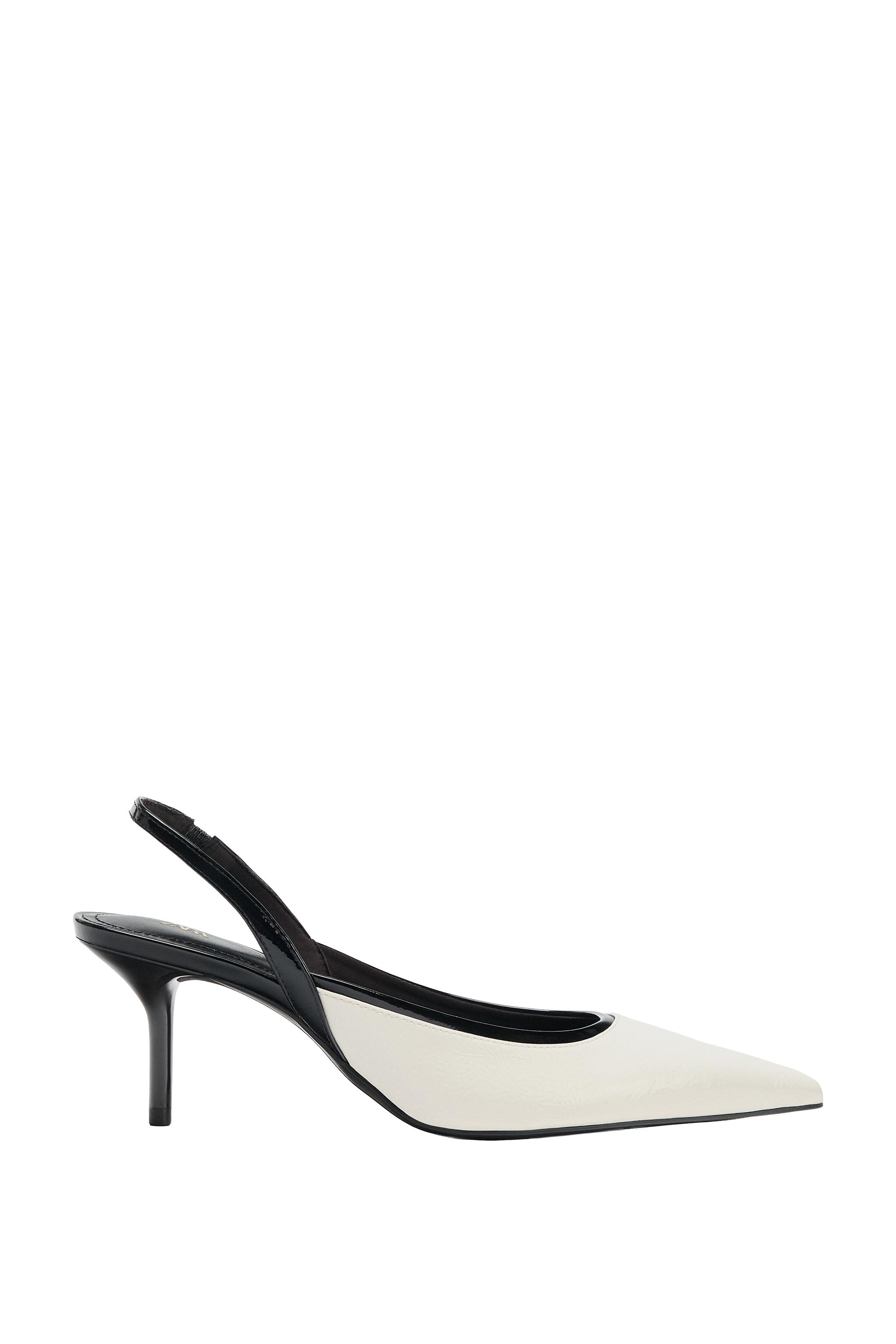 CONTRAST SLINGBACK SHOES