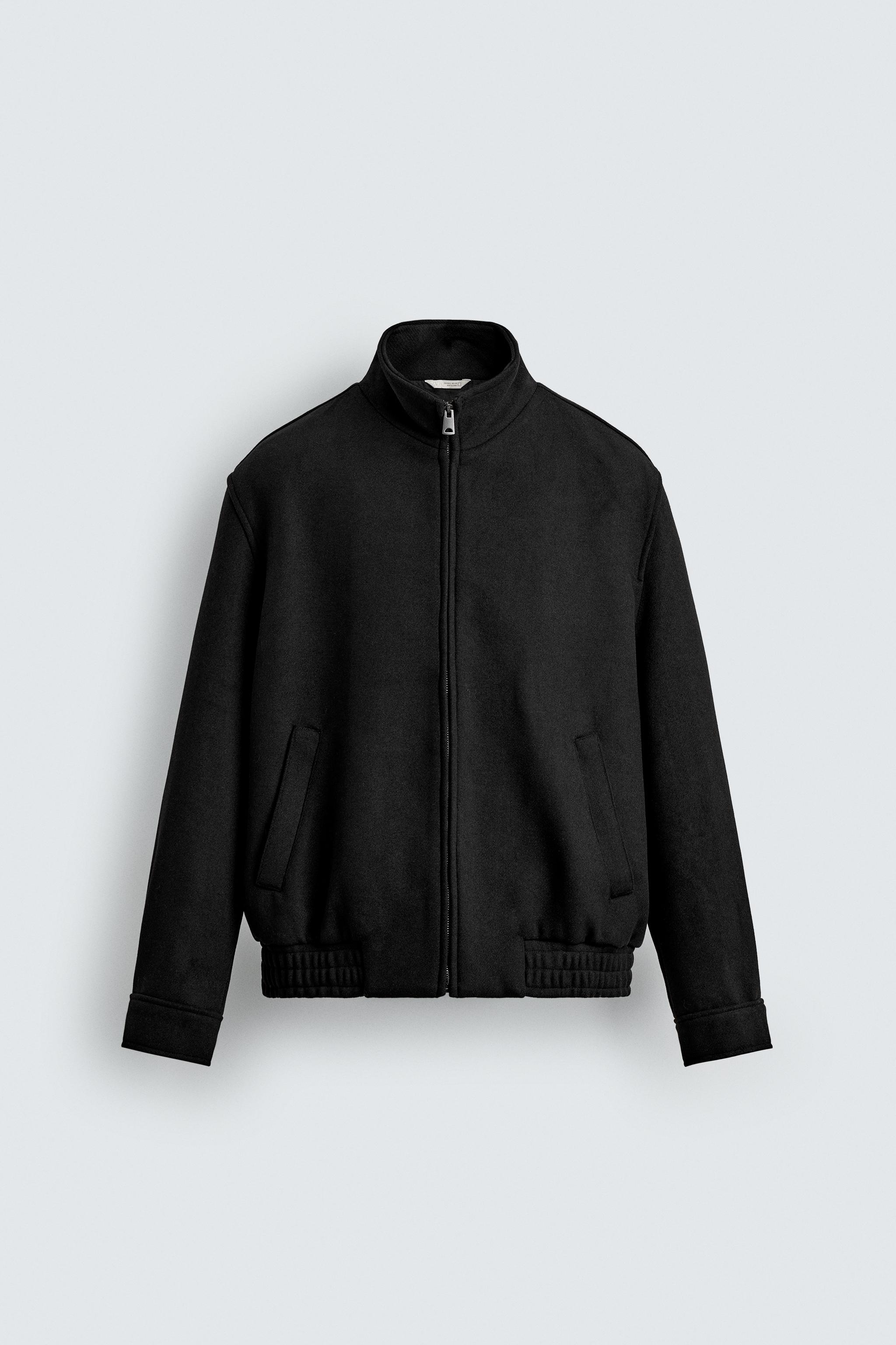 ZARA origins ウール　ダブルジップ　ジャケット　ブラック ZARA origins ウール ダブルジップ ジャケット ブラック 全