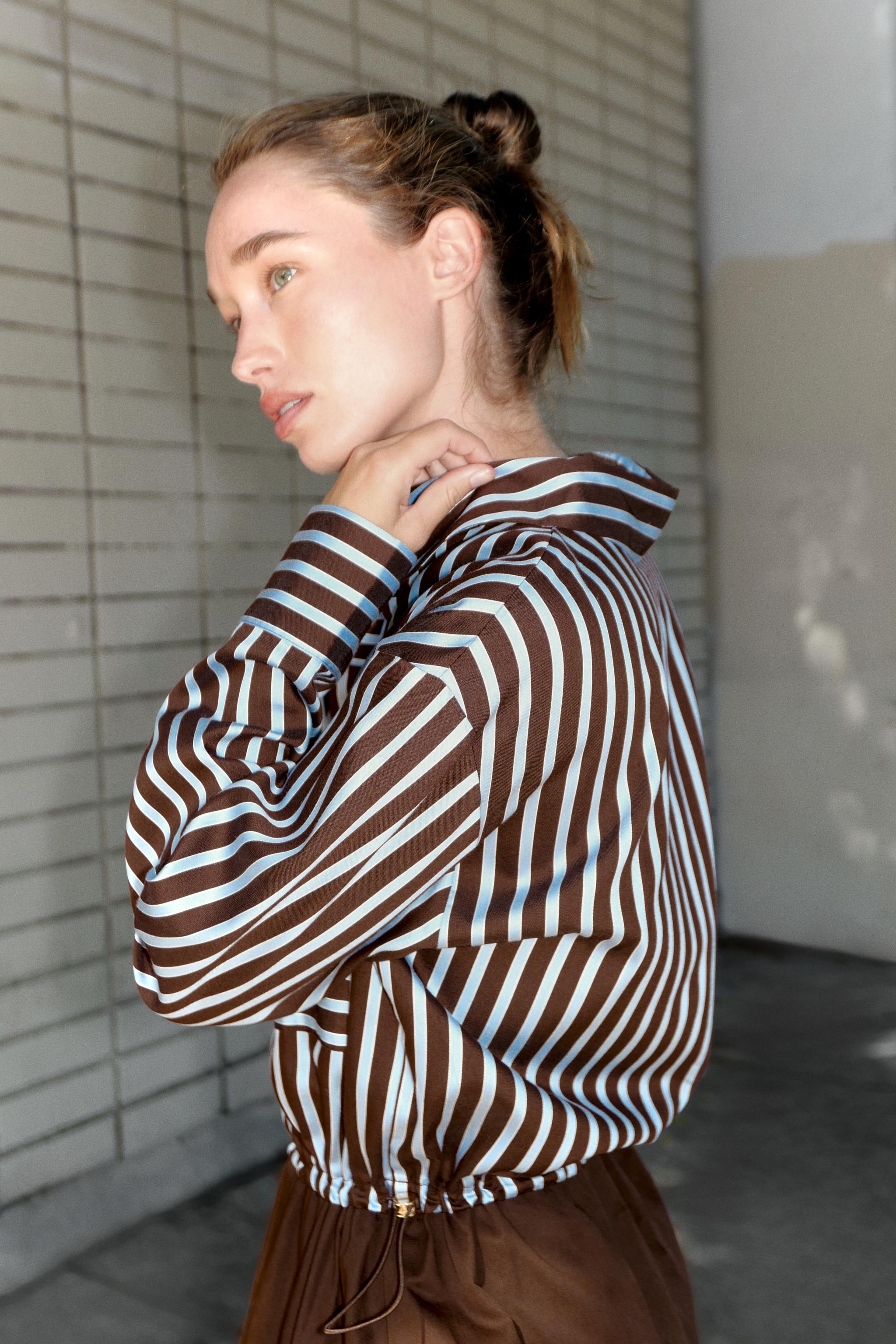 COMBINED MIDI SHIRT DRESS