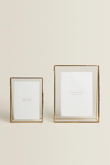 TRIANGULAR STRUCTURE PHOTO FRAME - Golden by Zara