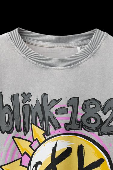 Zara BLINK-182 © PRINT T-SHIRT - Gray