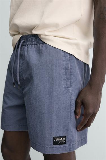 PUKAS SURF X ZARA LONG SWIMMING TRUNKS - Blue by Zara - Image 5