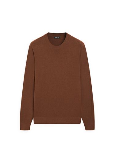 Zara Knit cotton and wool sweater with crew neck - 