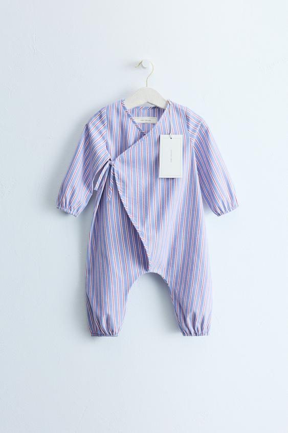 ZARA TIMELESS - أفرول طويل مقلم - أزرق الخاص بـ Zara - صورة 0