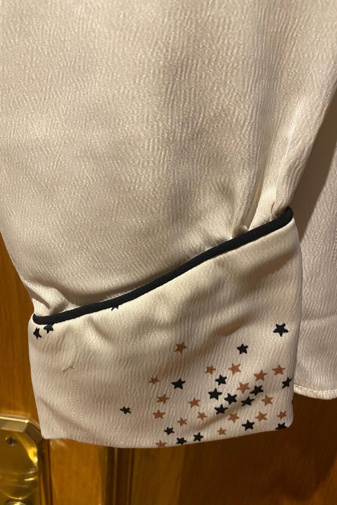 STAR PRINT SHIRT WITH CONTRASTING PIPING - Image 3