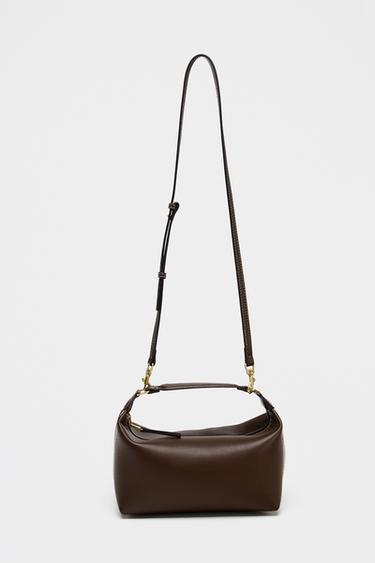 SAC DÉTAIL BANDE LATÉRALE - Chocolat de Zara - Image 4
