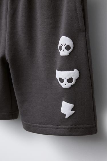BRAWL STARS © SUPERCELL OY PLUSH BERMUDA SHORTS - Anthracite grey by Zara - Image 3