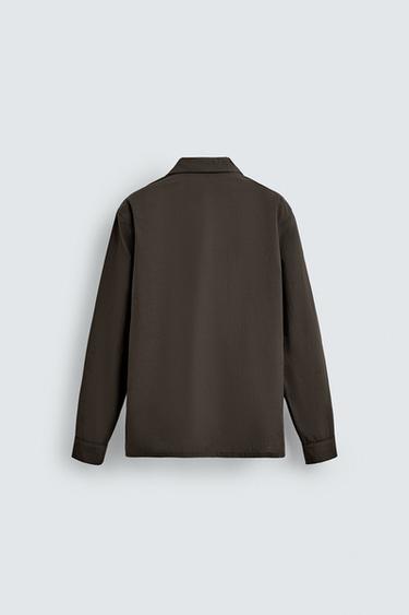 JACQUARD PYJAMA SHIRT - Brown by Zara - Image 7