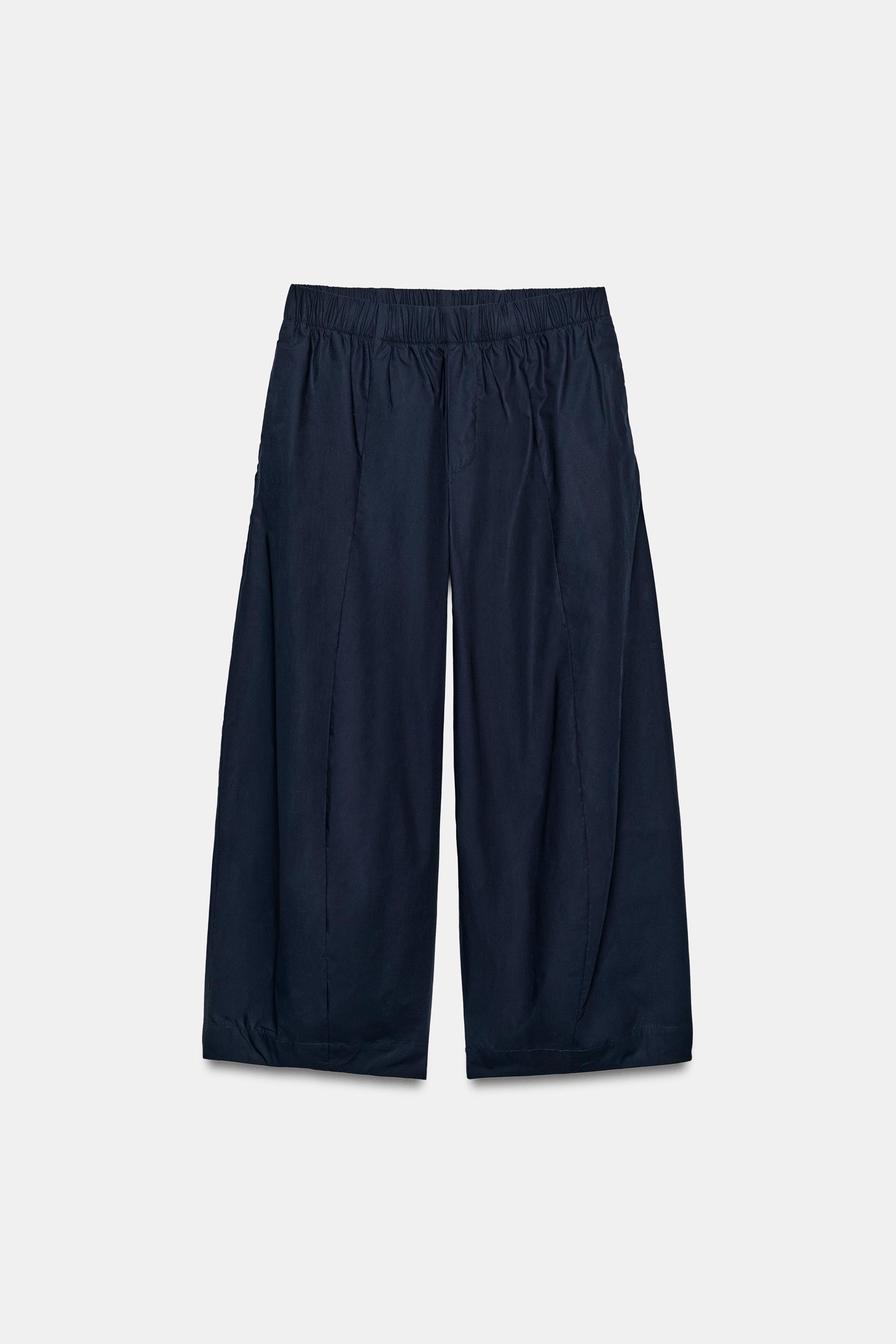 Zara ZW COLLECTION BARREL PANTOLON görsel 7