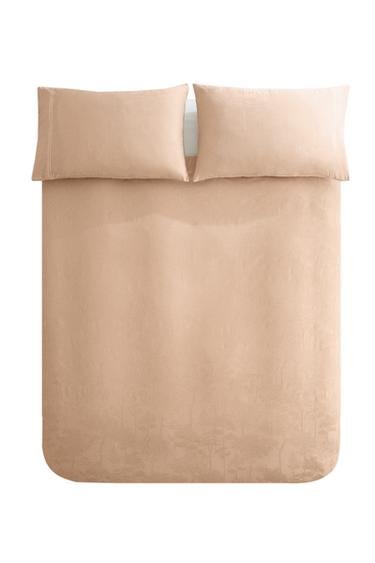 SATEEN JACQUARD DUVET COVER - Pink by Zara