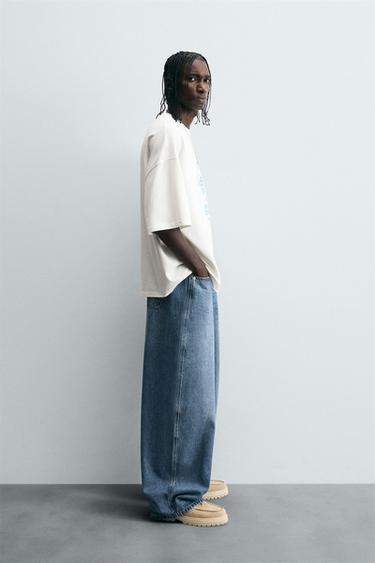 JEANS BALLOON FIT - Azul medio de Zara