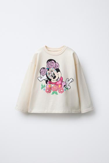 Zara MINNIE MOUSE @ DISNEY COSTUME T-SHIRT - Ecru