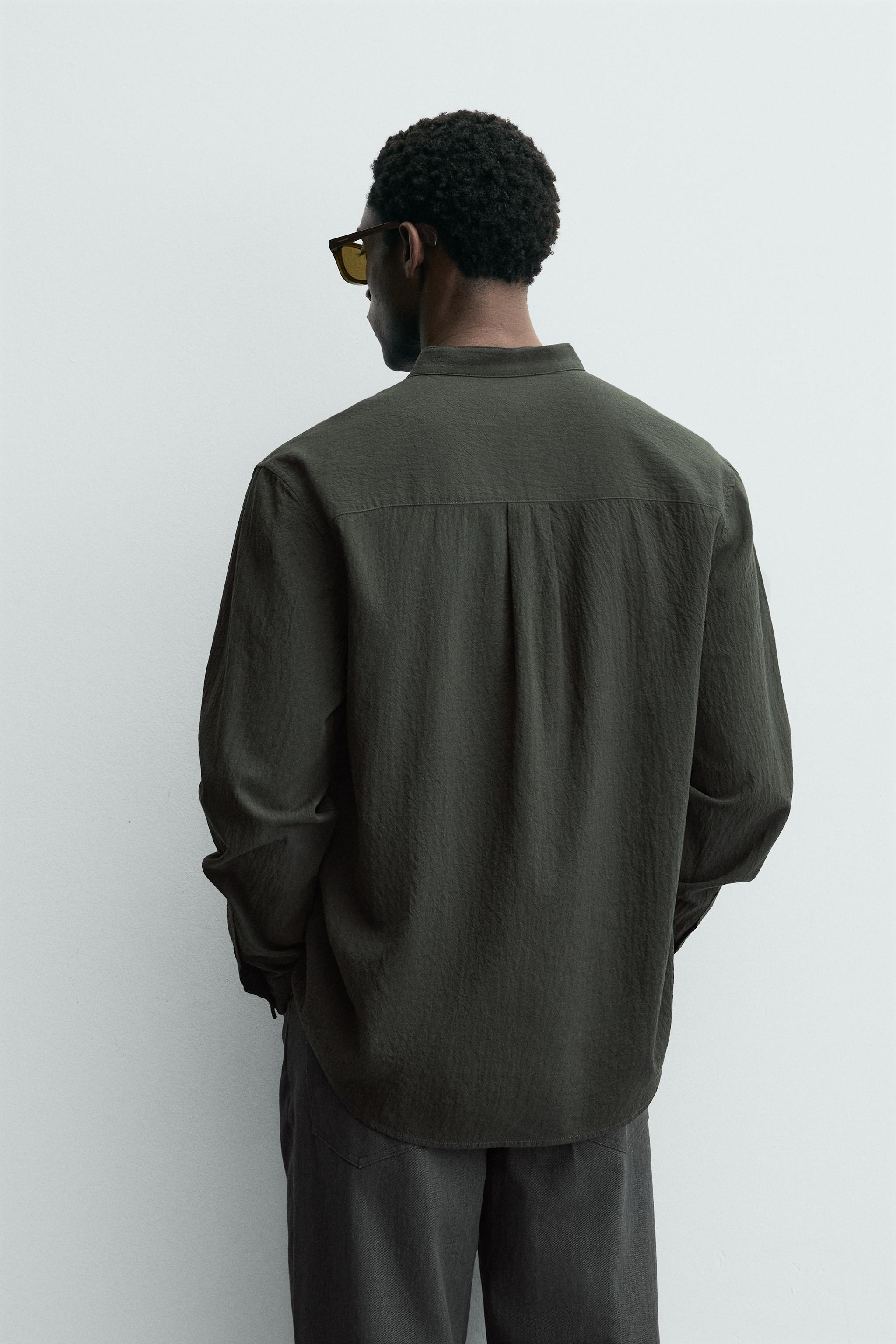 WRINKLED EFFECT SHIRT