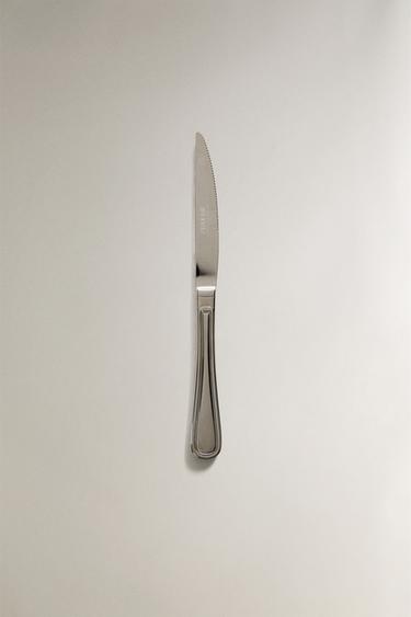 SHINY STEEL STEAK KNIFE - Steel by Zara