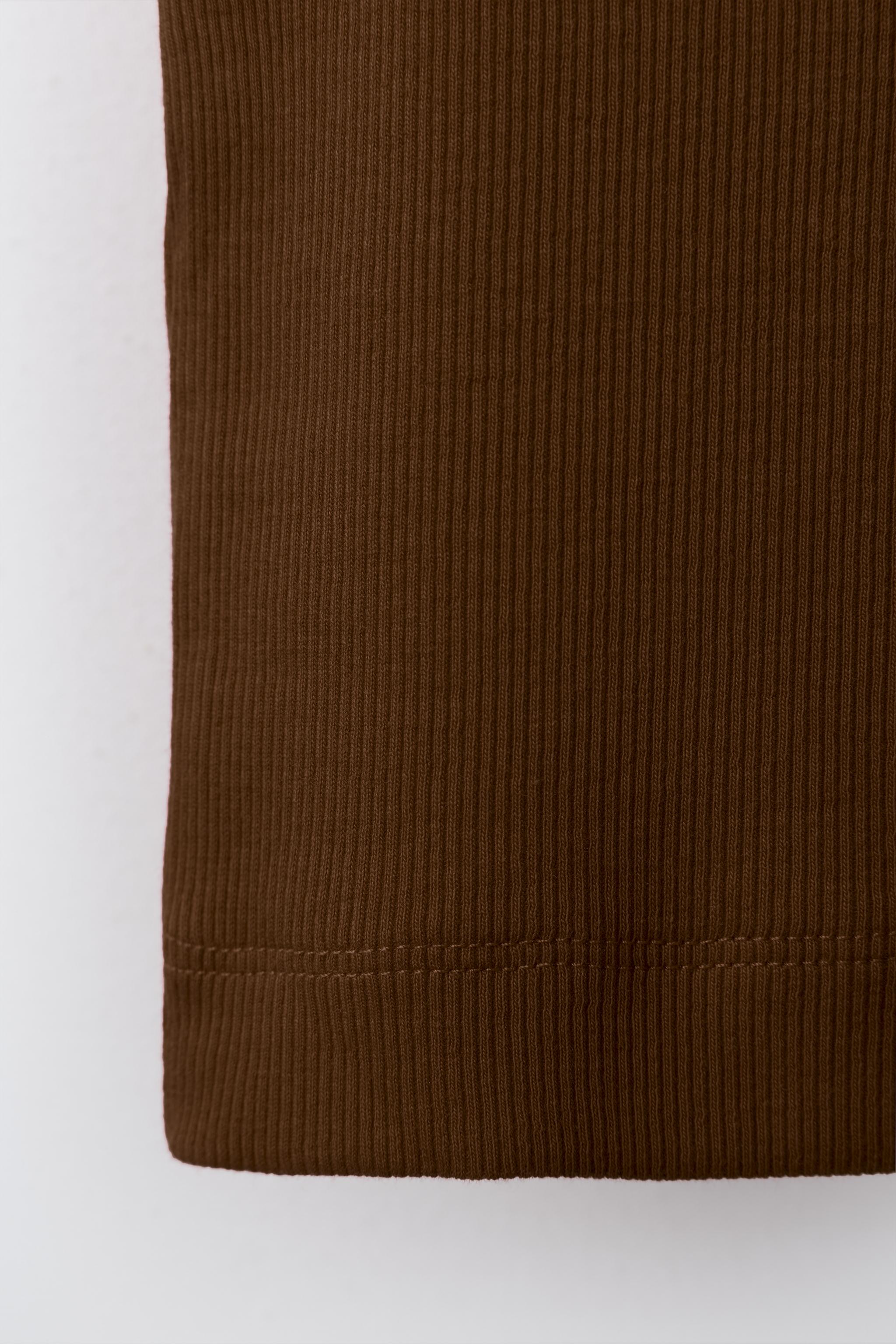 Детские топы Zara PLAIN RIBBED TANK TOP — фото 4