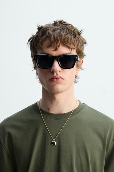 CHAIN WITH STONE PENDANT - Golden by Zara - Image 0