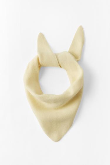 SOLID 100% CASHMERE BANDANA — Yellow 1