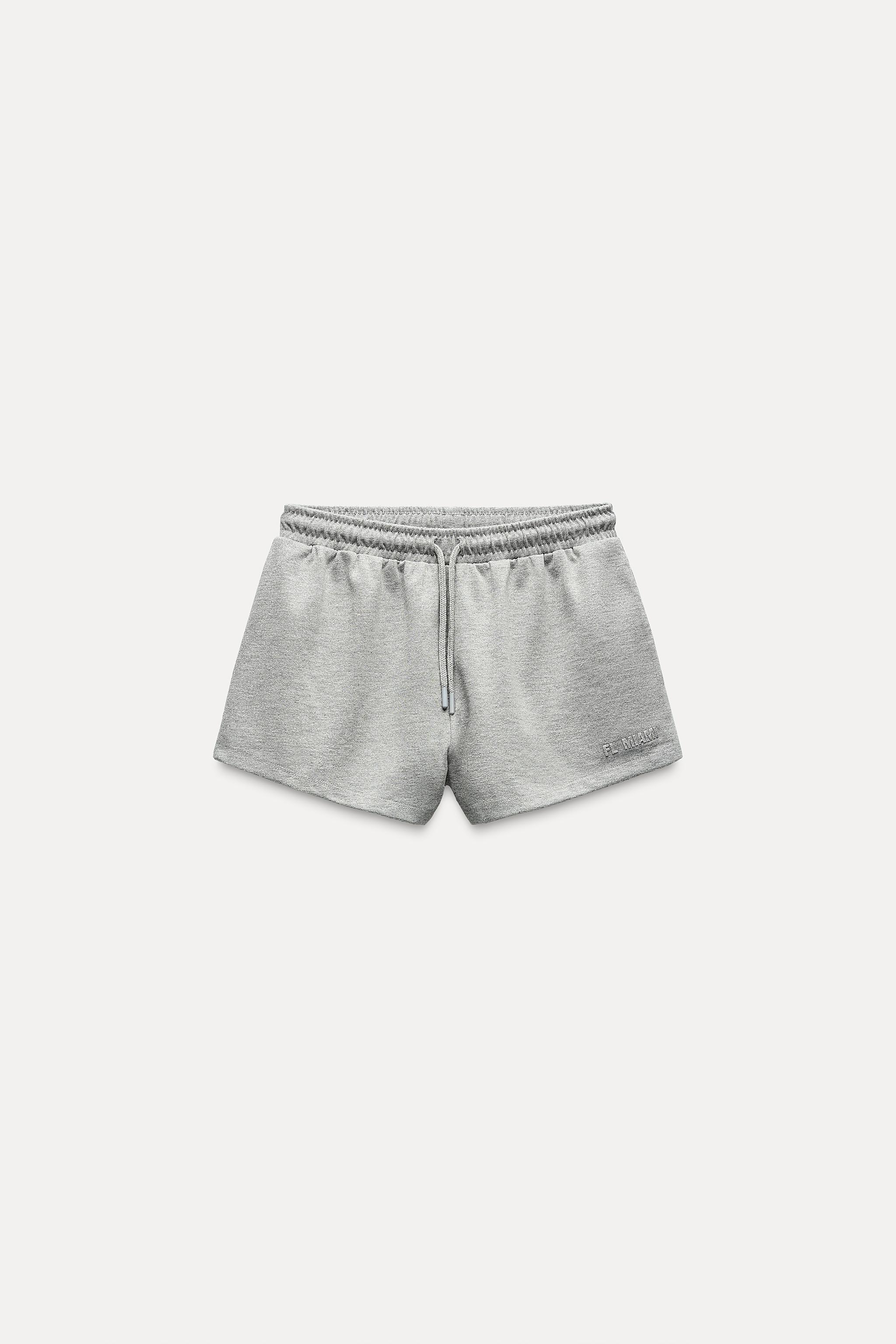 Grey cotton shorts womens online