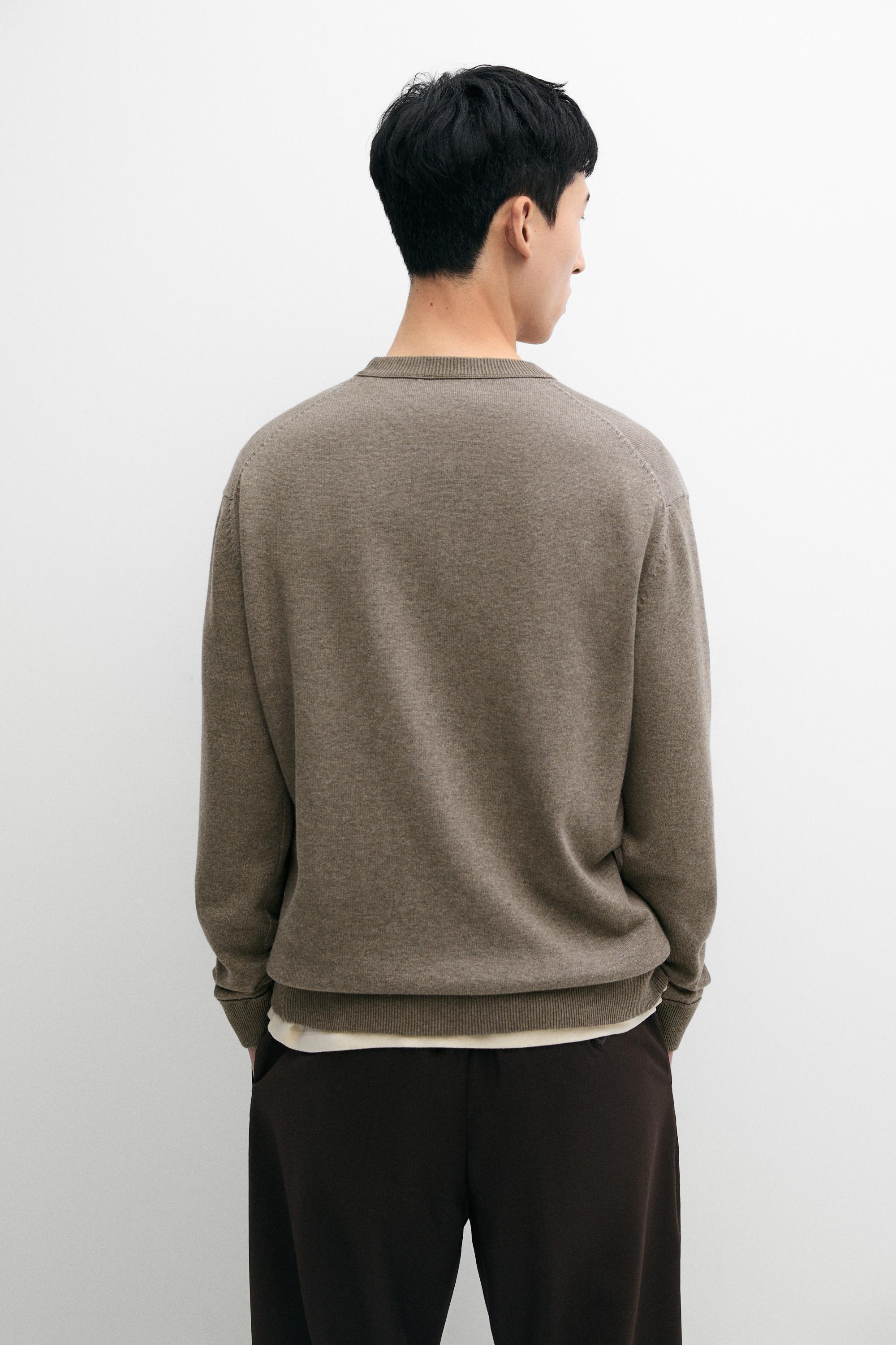 Pull en maille coton mélangé