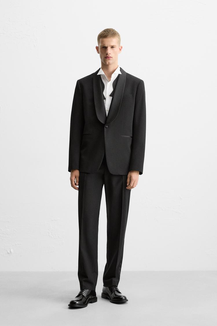 Blazer Chaqueta Traje Negra Hombre Traje Smoking Chaqueta Esmoquin