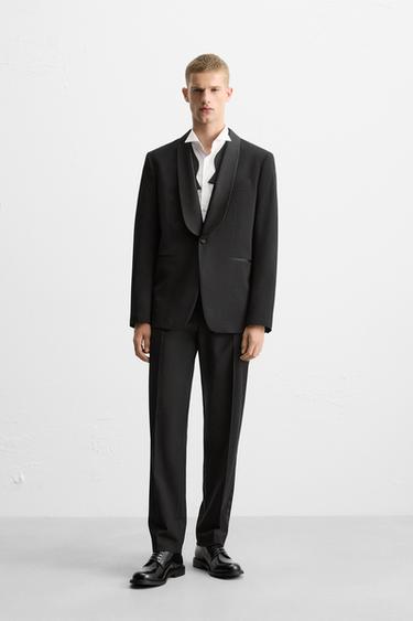 LIMITED EDITION SMOKING SUIT BLAZER - Black by Zara