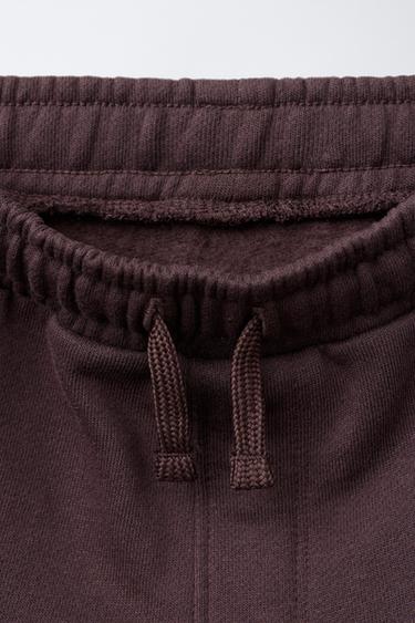 ENSEMBLE SWEAT ZIPPÉ ET PANTALON DE JOG AVEC ÉTIQUETTES - Aubergine de Zara - Image 6