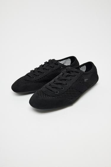 BLUCHER MIT NETZ - Schwarz von Zara