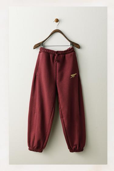ARSENAL F.C. © VOLUME JOGGING TROUSERS - Burgundy by Zara