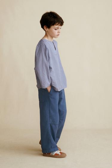GERADE GESCHNITTENE HOSE CREATED BY CARAMEL LONDON X ZARA - Bläulich von Zara