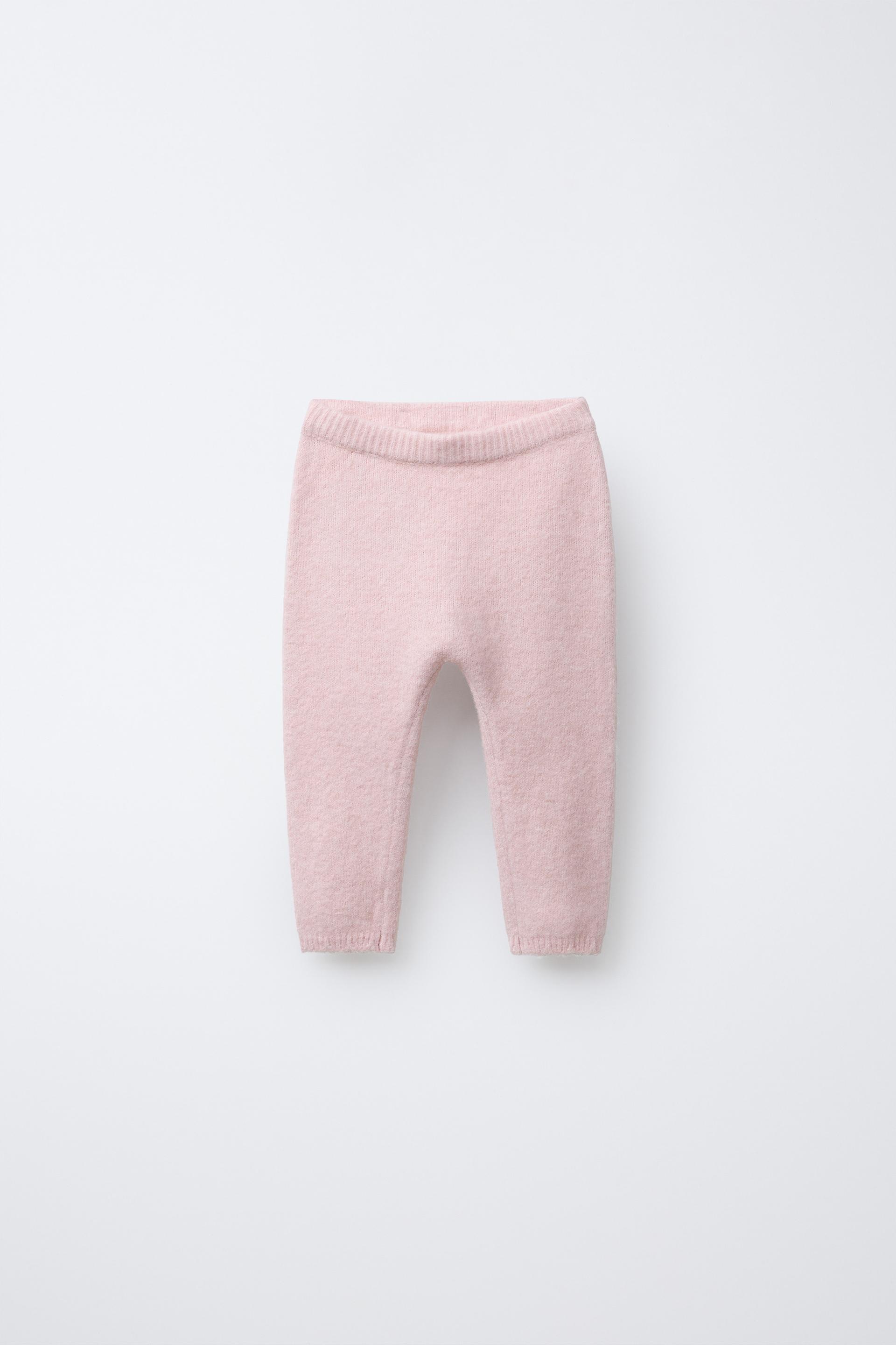 Knitted Leggings With Frill Pocket