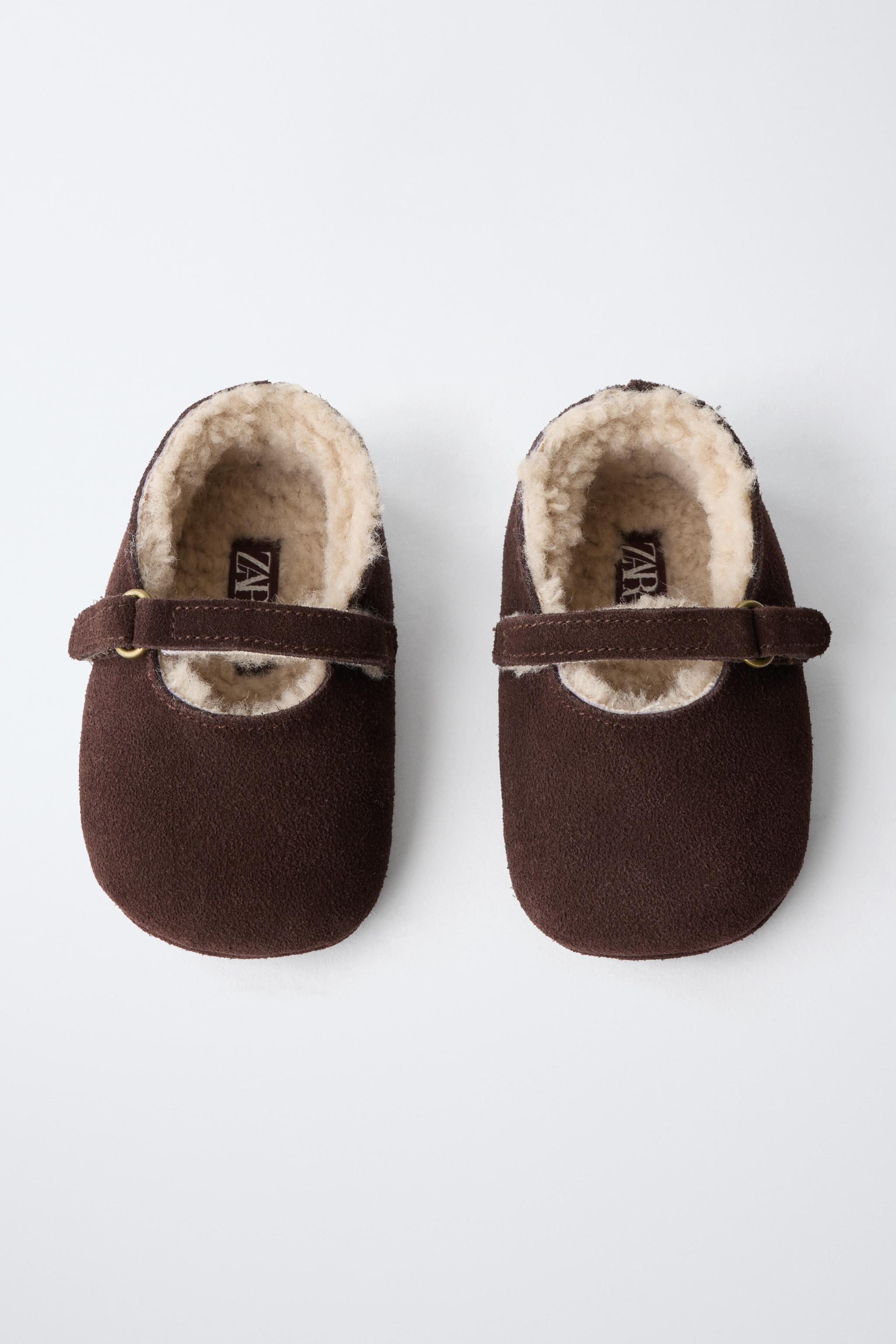 LEATHER BUCKLE BALLERINA SHOES