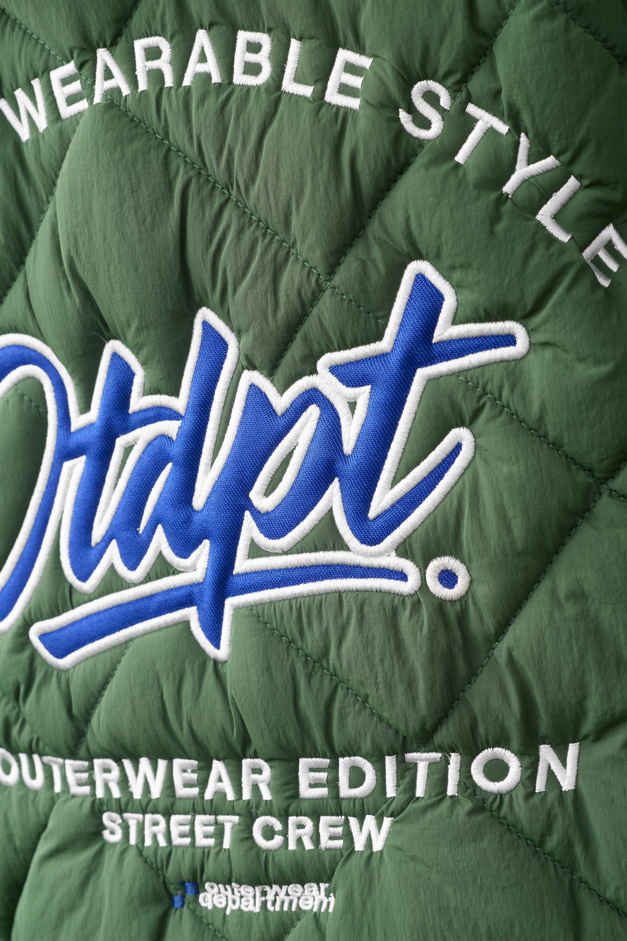 EMBROIDERED PUFFER JACKET WITH DETACHABLE HOODIE