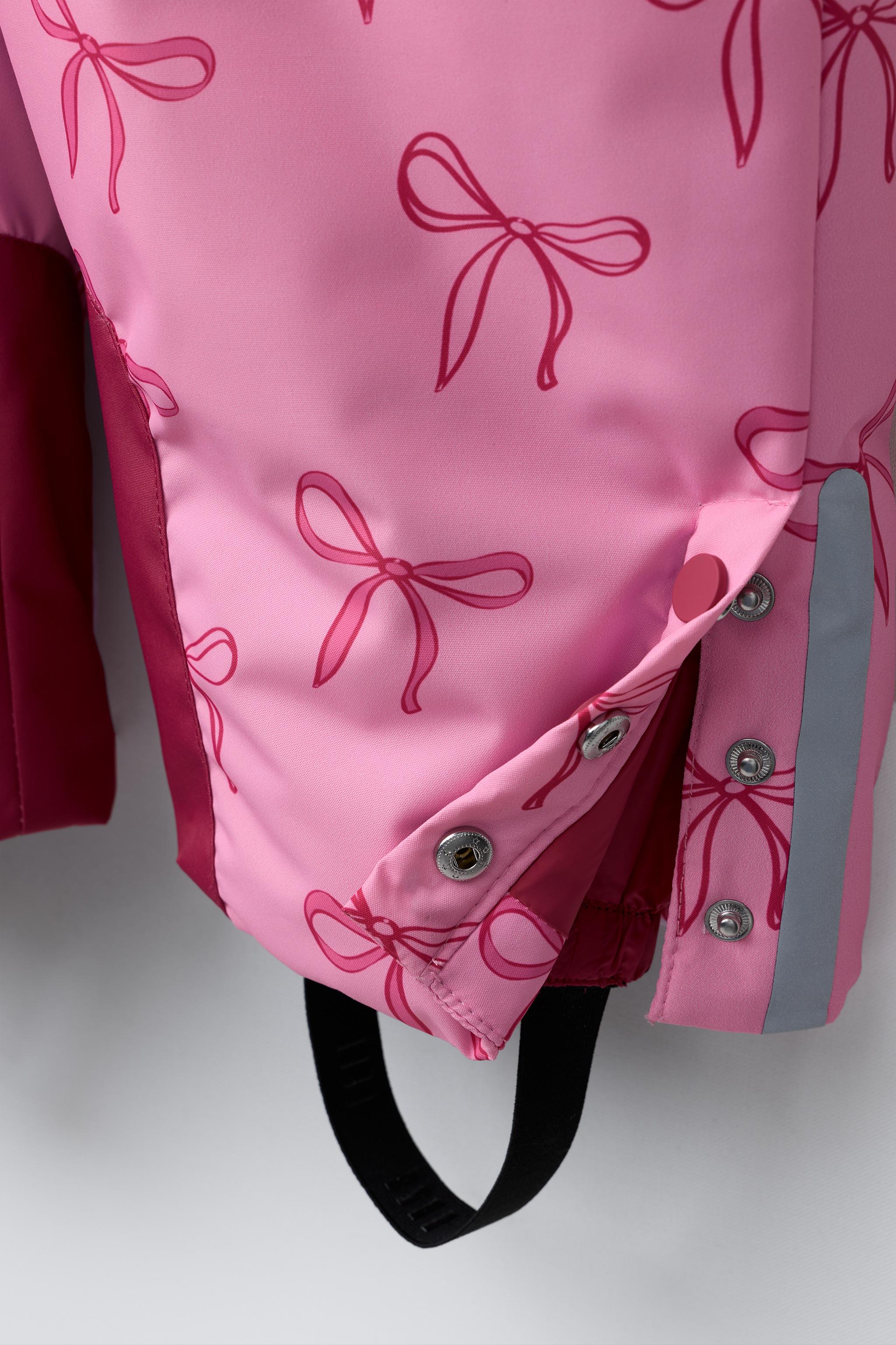 耐水・防風素材ジャンプスーツ、ボウディテール - ピンク | ZARA Japan