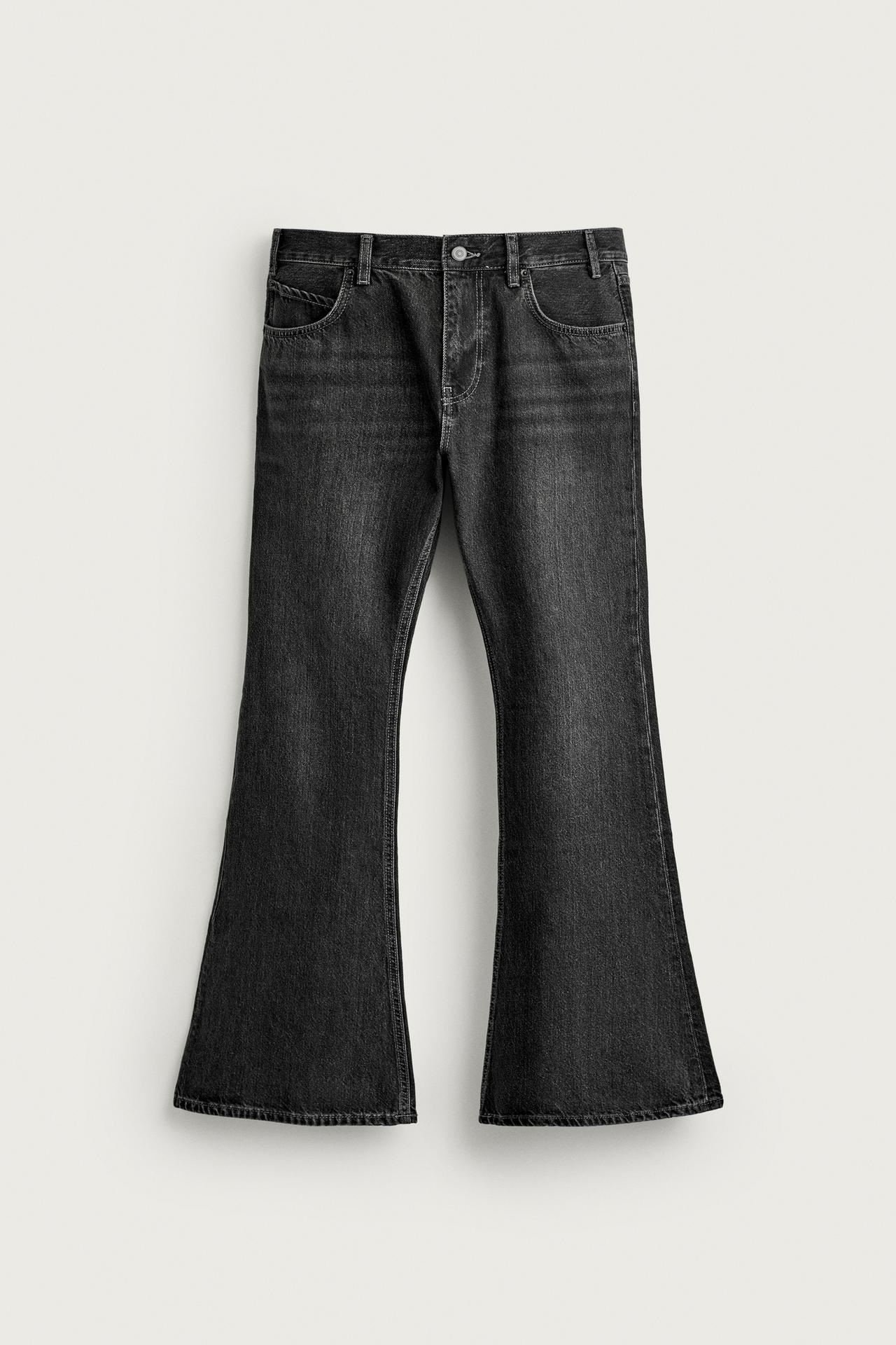 FLARE FIT JEANS — Charcoal