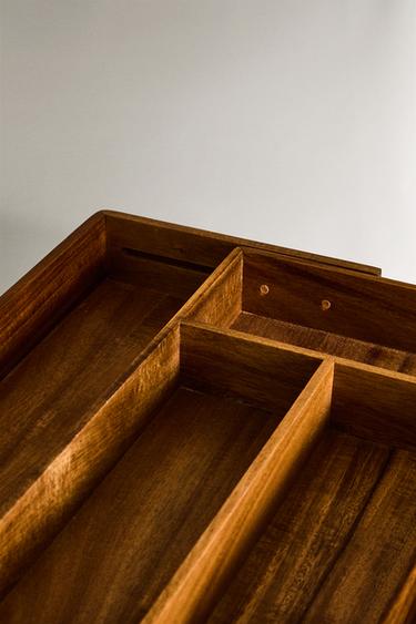 RANGE-COUVERTS EXTENSIBLE BOIS - Beige clair de Zara - Image 4