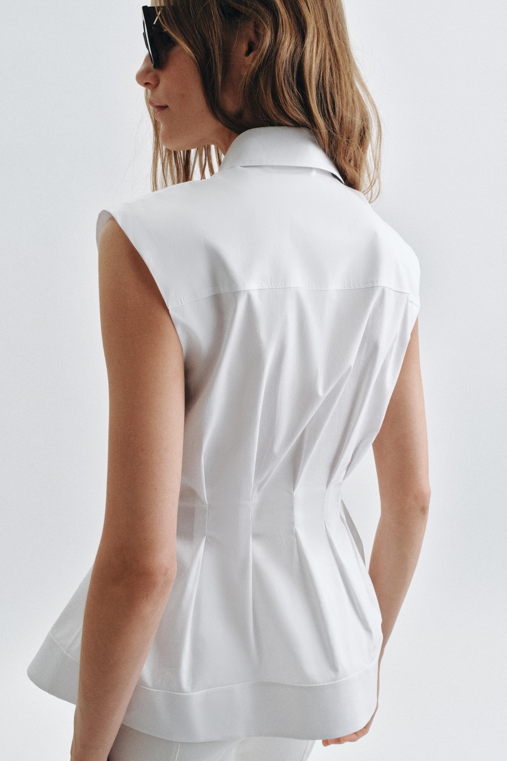 CHEMISE PLIS SANS MANCHES ZW COLLECTION