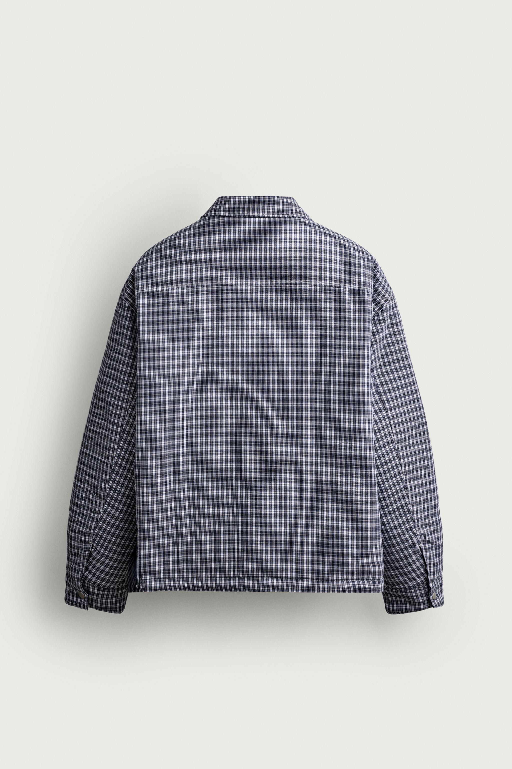 QUILTED PLAID OVERSHIRT