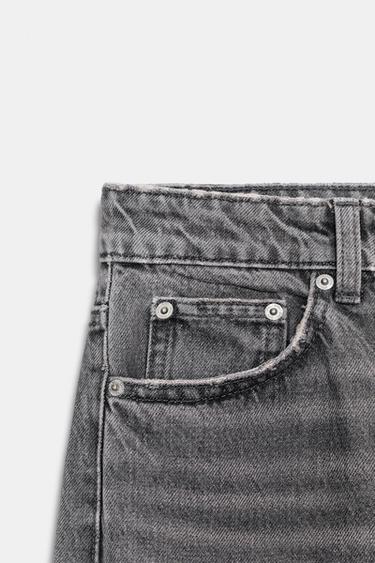 JEANS TRF MOM FIT TAILLE HAUTE - Gris anthracite de Zara - Image 8