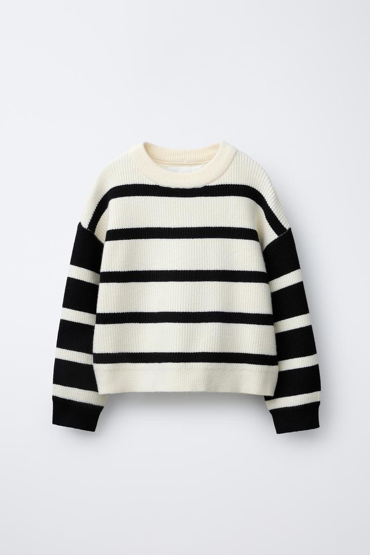 STRIPED KNIT SWEATER striped ZARA Ireland - Main Image