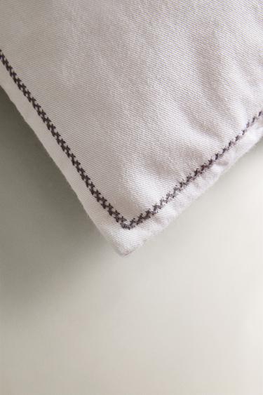 CHILDREN'S DUCKLING CUSHION - Ecru by Zara - Image 1