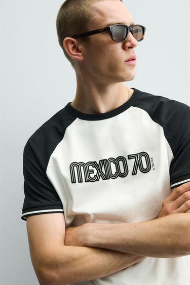 MEXICO 70 FIFA WORLD CUP™ FIFA CLASSICS COLOUR BLOCK T-SHIRT - White by Zara - Image 5