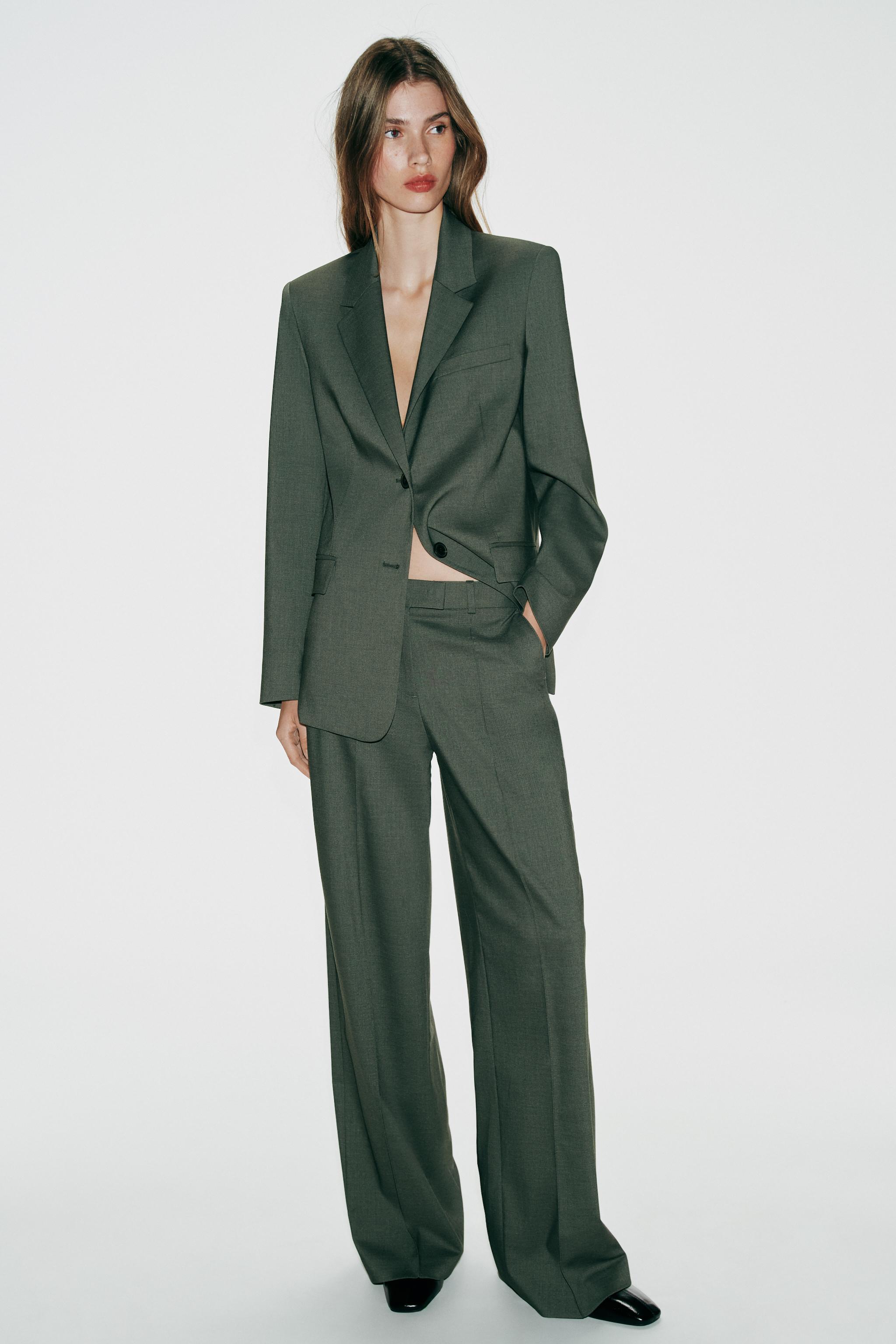 Mid-Rise Straight-Leg Pants by Zara