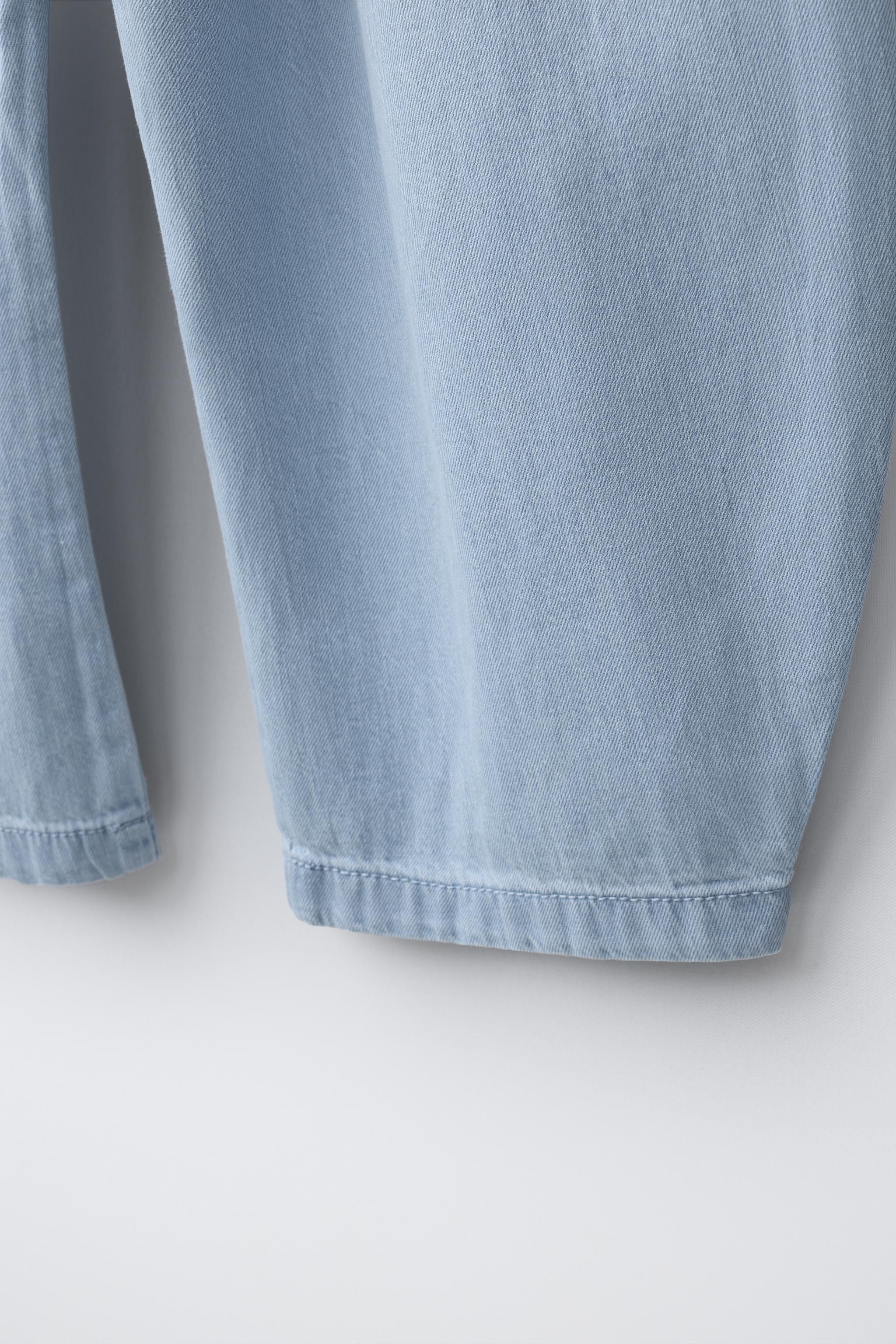バルーンフィットデニムパンツ - ライトブルー | ZARA Japan / 日本