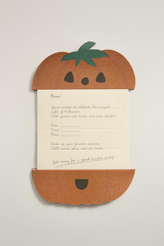 LOT INVITATIONS ENFANTS HALLOWEEN PAPIER (LOT DE 6) - Multicolore de Zara - Image 0