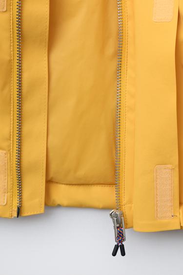 WATER-RESISTANT AND WINDPROOF JACKET - Yellow by Zara - Image 7