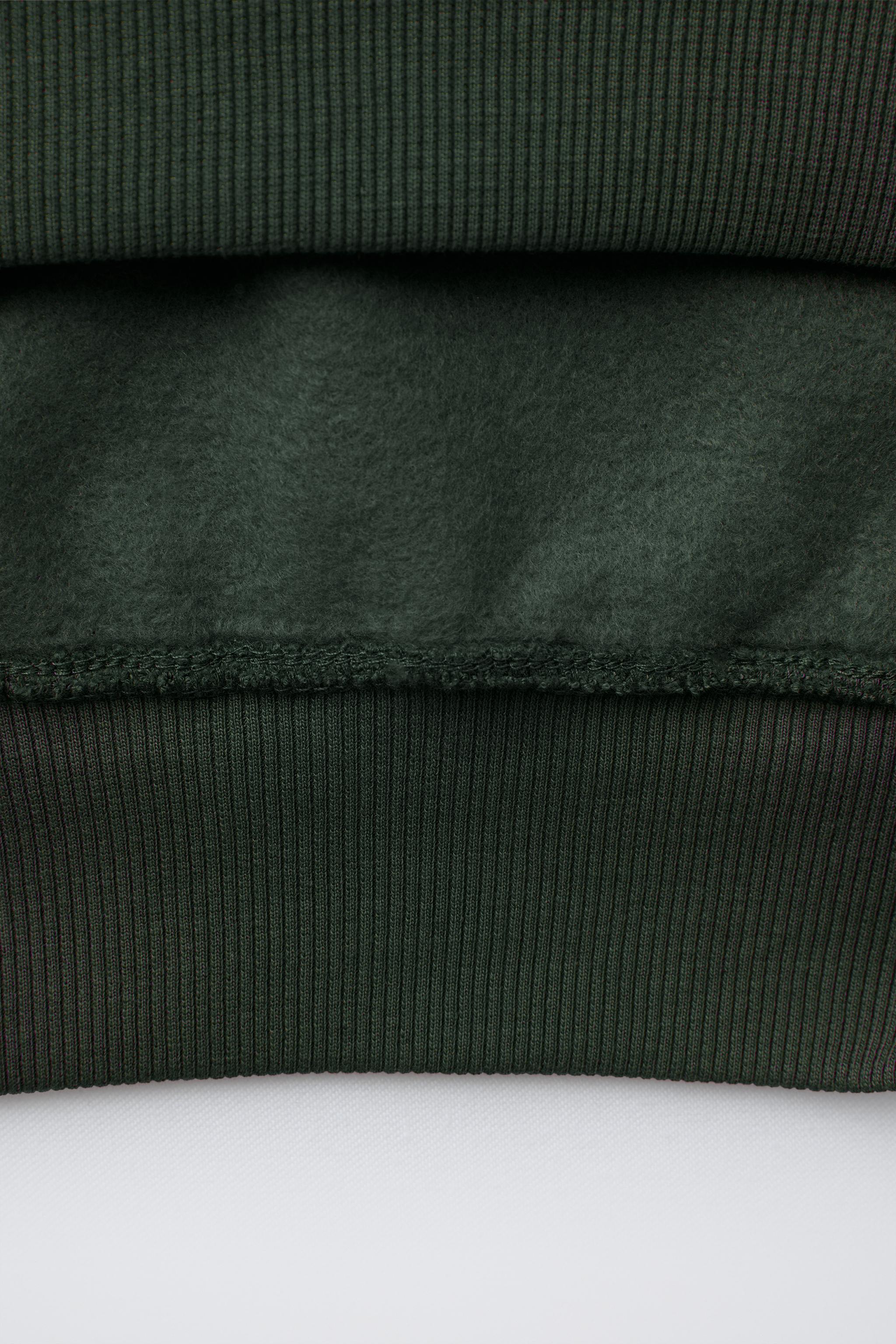 EMBROIDERED TEXT HOODIE SWEATSHIRT